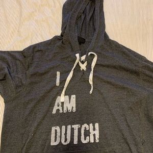 Dutch Bros Men’s XL Grey I am Dutch Hoodie.